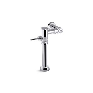 KOHLER Primme Manual Toilet Flushometer 6 LPF w/ Control Stop in Polished Chrome