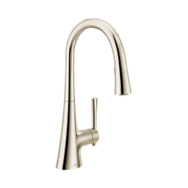 MOEN Kurv 1-Handle High Arc Pull-Down Kitchen Faucet in Polished Nickel