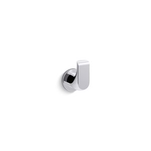 KOHLER Avid Polished Chrome Robe Hook w/ Installation Hardware in Polished Chrome