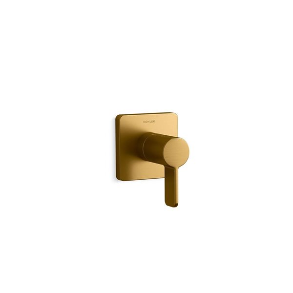KOHLER Parallel Brushed Brass Transfer Valve Trim