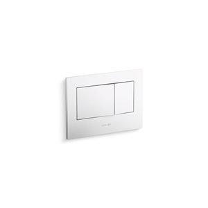 KOHLER Bevel Flush Actuator Plate for 2 x 4-in In-Wall Tank and Carrier System in White