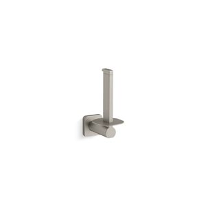 KOHLER Parallel Vertical Toilet Paper Holder in Vibrant Brushed Nickel