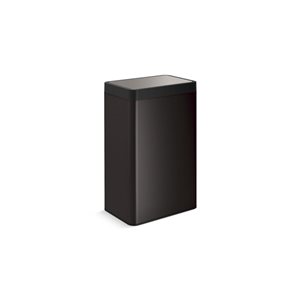 KOHLER 49-L Touchless Trash Can in Black Stainless Steel