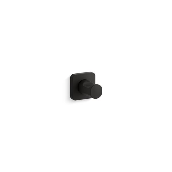 KOHLER Parallel Robe Hook w/ Installation Hardware in Matte Black
