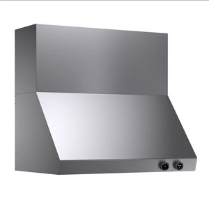Kucht Pro-Style Wall Mount Range Hood 36-in 900 CFM in Stainless Steel with Digital Controls