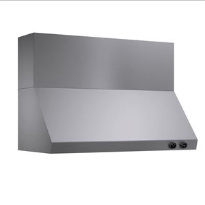 Kucht Pro-Style Wall Mount Range Hood 48-in 900 CFM in Stainless Steel with Digital Controls