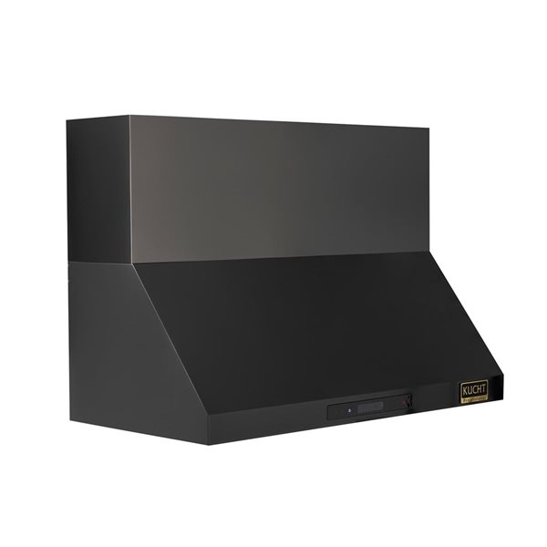 Kucht Pro-Style Wall Mount Range Hood 48-in 900 CFM in Titanium Stainless Steel