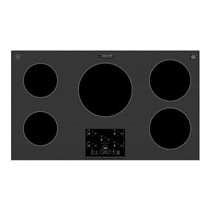 Equator Advanced Appliances 36-in Built-In 5-Burner Induction Cooktop w/ Power Boost Keep Warm 240 V/9600 W