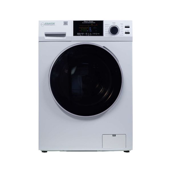 Equator Advanced Appliances All-in-One Washer-Dryer Ventless Zero Clearance 1.62-ft³/15-lb 110 V 1400 RPM - White