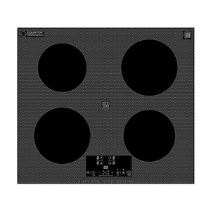 Equator Advanced Appliances 24-in Built-In 4-Burner Induction Cooktop w/ Power Boost Keep Warm 240 V/7400 W