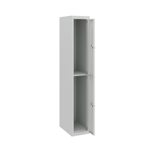 Ceha Canada BDS 12 W x 71 H x 20-in D 2-Tier Light Grey Steel Additional Unit Locker