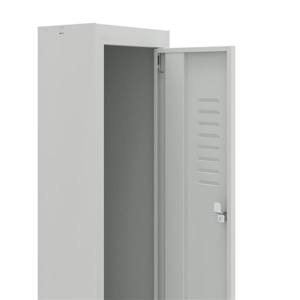 Ceha Canada BDS 12 W x 71 H x 20-in D 2-Tier Light Grey Steel Additional Unit Locker