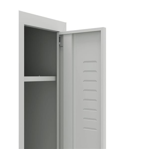Ceha Canada BDS 12 W x 71 H x 20-in D 1-Tier Light Grey Steel Additional Unit Locker