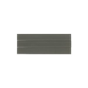 SpeedTiles 2x Faster Sage Green 4 x 4-in Glossy Glass Peel and Stick Tile Sample