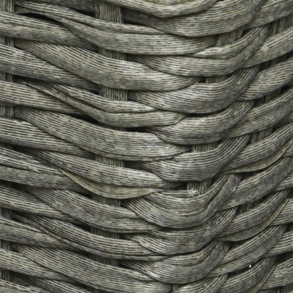 ProYard Décor Camille 23.5 x 7.5 x 6.9-in Polyrattan Rectangular Planter - Anthracite