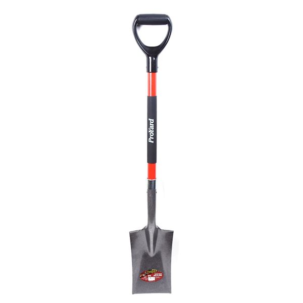 ProYard 44 x 6.5-in Garden Spade Shovel with Fibreglass D-Handle 130652 ...