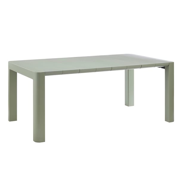 Patioflare 70IN Rectangular Patio Table, Green