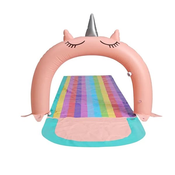 Danaplay 10-ft L Multicolour Pastel Unicorn Waterslide