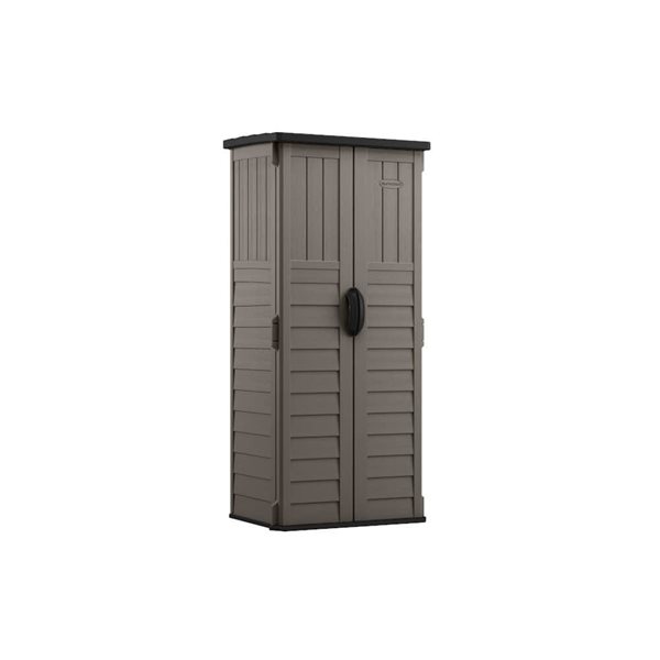 Small Rona Sheds Suncast 2.1 L x 2.8-ft W Grey Resin Lean-To Vertical Shed BMS1250SB | RONA