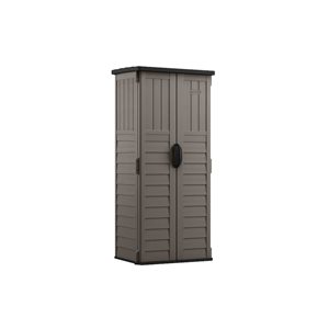 Suncast 2.1 L x 2.8-ft W Grey Resin Lean-To Vertical Shed