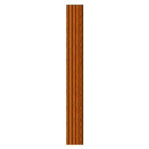 Dundee Deco 6-in x 6-in  Mahogany Polystyrene Wood-Look Fluted 3D Wall Panel - Sample