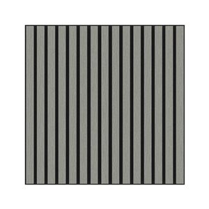 Dundee Deco 6-in x 6-in  Grey Wooden Slats 3D Accoustic Wall Panel - Sample