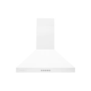 Hauslane Chef 30-in 450 CFM Convertible Matte White Wall-Mounted Range Hood w/ Baffle Filtres