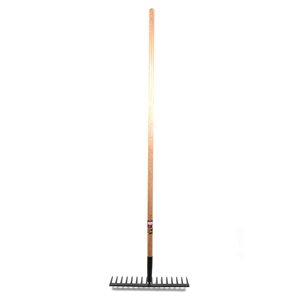 ProYard 54-in 16-Tine HD Forged Steel Levelling Rake with Wood Handle