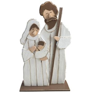 Hi-Line Gift Ltd. 27-in Wooden Nativity Scene Christmas Decor for Indoor/Outdoor Use