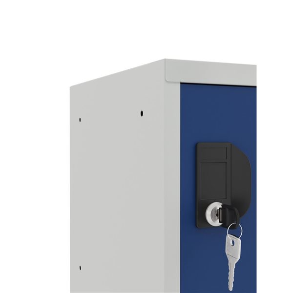 Ceha Canada 1-Compartment 12-in W Grey Cube Locker w/ Blue Door