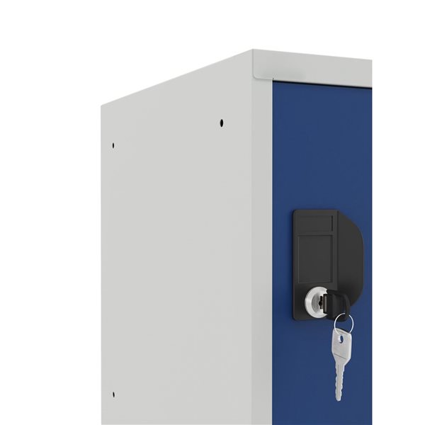 Ceha Canada 1-Compartment 15-in W Grey Cube Locker w/ Blue Door