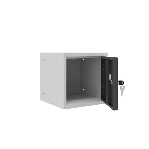 Ceha Canada 1-Compartment 12-in W Grey Cube Locker w/ Grey Door