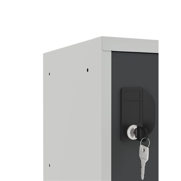 Ceha Canada 1-Compartment 12-in W Grey Cube Locker w/ Grey Door