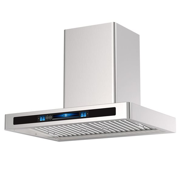 Roxon Stainless Steel Wall Mount Range Hood RXN-W64VC-30 900CFM 30-in w/ Voice/Touchless Control