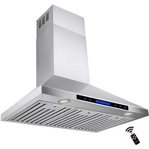 Hotte de cuisine murale Roxon RXN-W17-30 900CFM 30 po en acier inoxydable