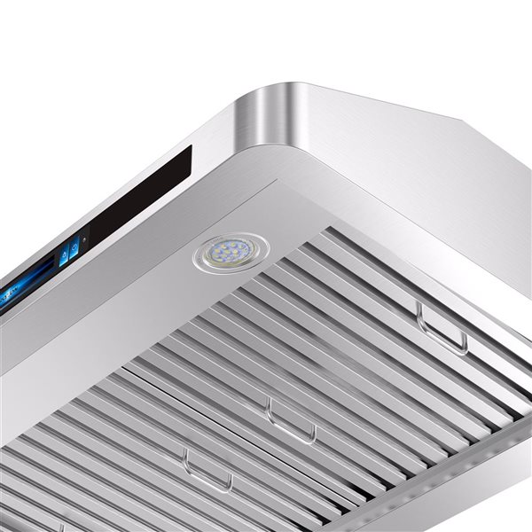 Roxon Stainless Steel Under Cabinet Range Hood RXN-U62VC-30 860CFM 30-in w/ Hand Gesture and Voice Control