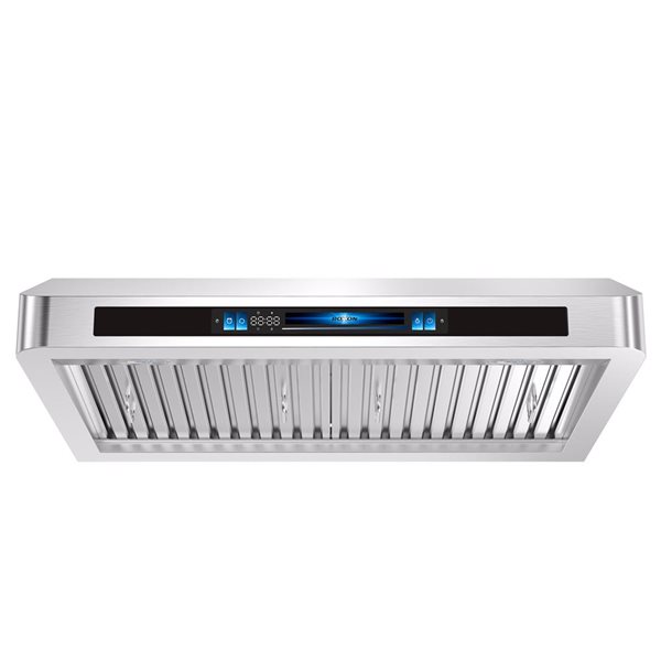 Roxon Stainless Steel Under Cabinet Range Hood RXN-U62VC-30 860CFM 30-in w/ Hand Gesture and Voice Control