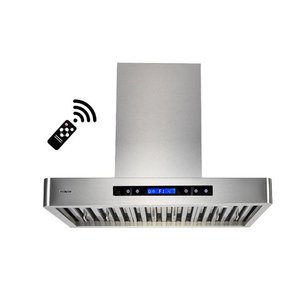 Roxon Stainless Steel Wall Mount Range Hood RXN-W14-30 900CFM 30-in