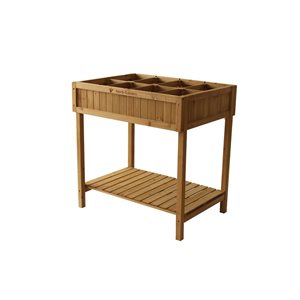 VegTrug 30.7 W x 22.8 L x 31.5-in H Natural Cedar Raised Herb Garden w/ 8 Plant Dividers