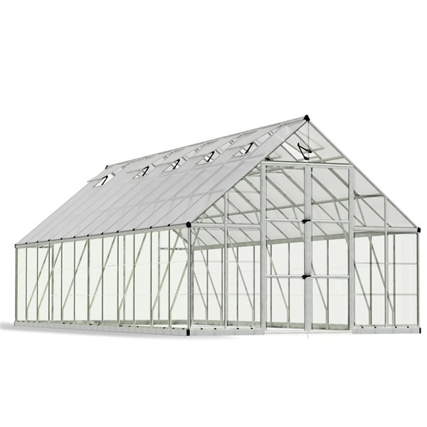 Canopia by Palram Balance Hybrid 10 x 24-ft Greenhouse Kit - Silver
