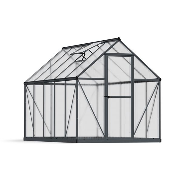 Canopia by Palram Mythos 6 x 10-ft Greenhouse Kit - Grey