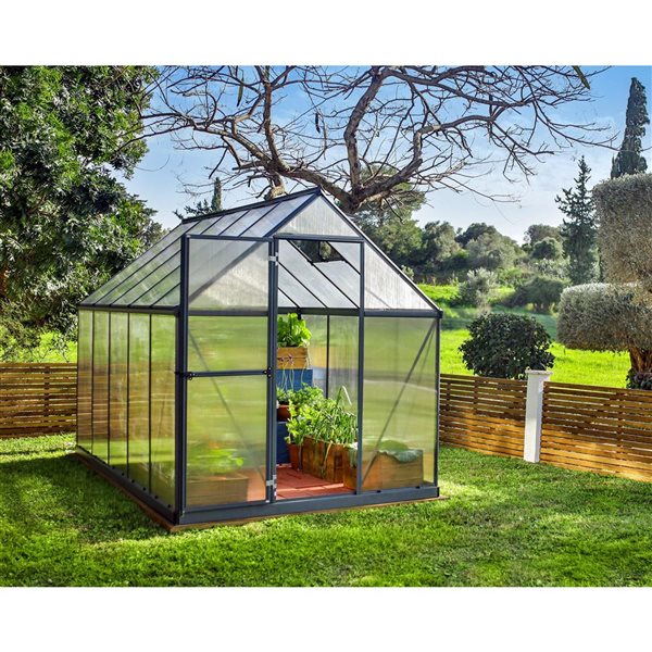 Canopia by Palram Mythos 6 x 10-ft Greenhouse Kit - Grey