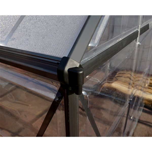 Canopia by Palram Hybrid 6 x 8-ft Greenhouse Kit - Grey
