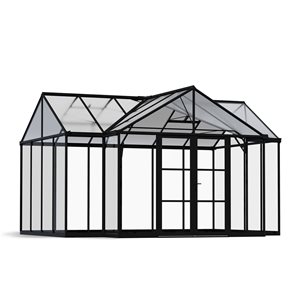 Solarium / serre de chalet Triomphe de Canopia by Palram, noir