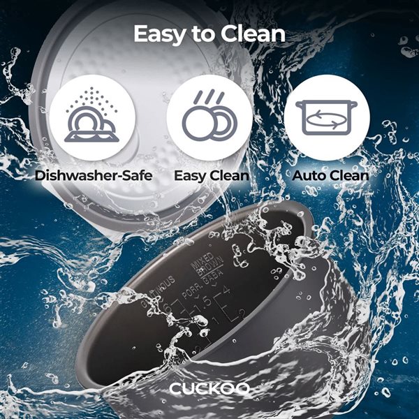 CUCKOO 3 Cup Uncooked White Programmable Rice Cooker w/ Nonstick Inner Pot and 10 Menu Modes
