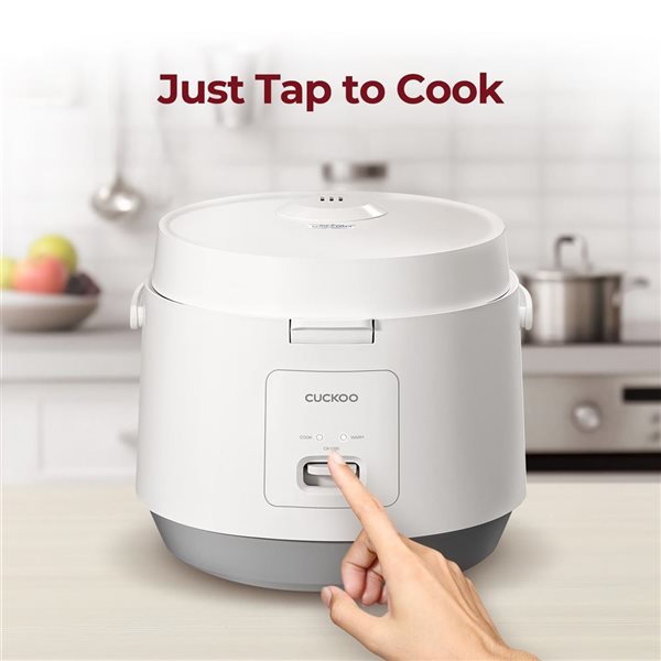CUCKOO 6-Cup Uncooked White Rice Cooker w/ Nonstick Inner Pot