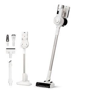 Aspirateur vertical sans fil Power Clone CUCKOO blanc avec système de filtration à 5 couches