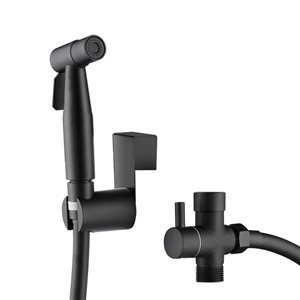 Mondawe Toilet-Mount Handheld Bidet Sprayer - Matte Black