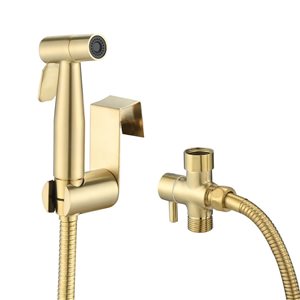 Mondawe Toilet-Mount Handheld Bidet Sprayer - Brushed Gold
