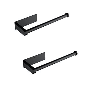 Mondawe Wall-mount Stainless Steel Paper Towel Holder - Matte Black